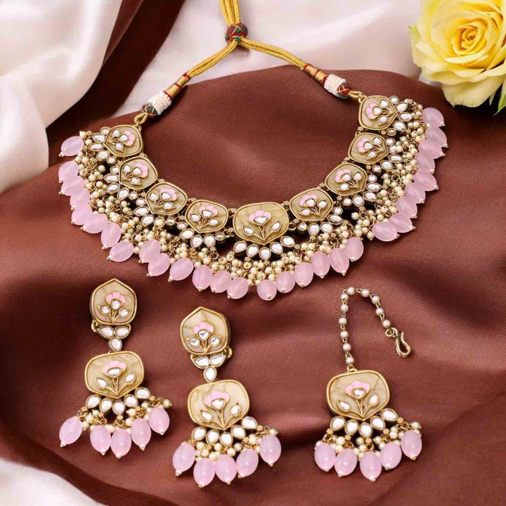 Blush Tapasya Kundan Jewellery Set