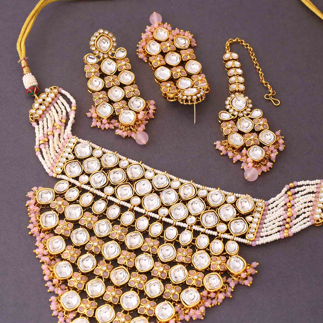 Blush Urmisha Kundan Jewellery Set