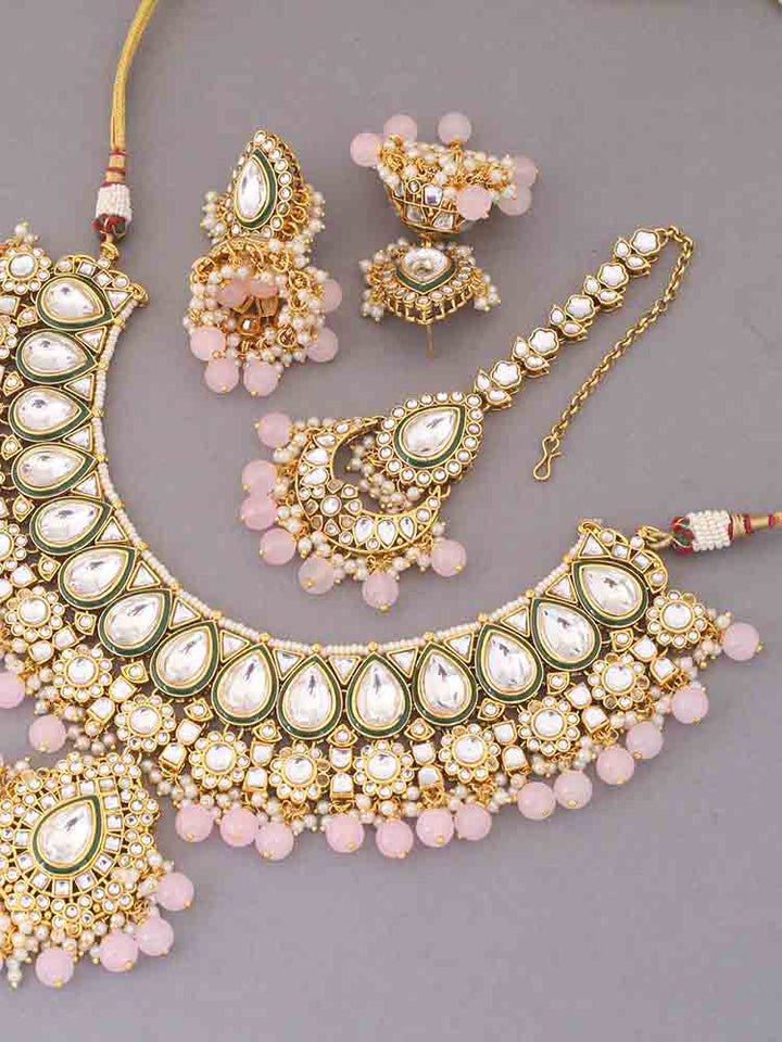 Blush Varuni Kundan Jewellery Set