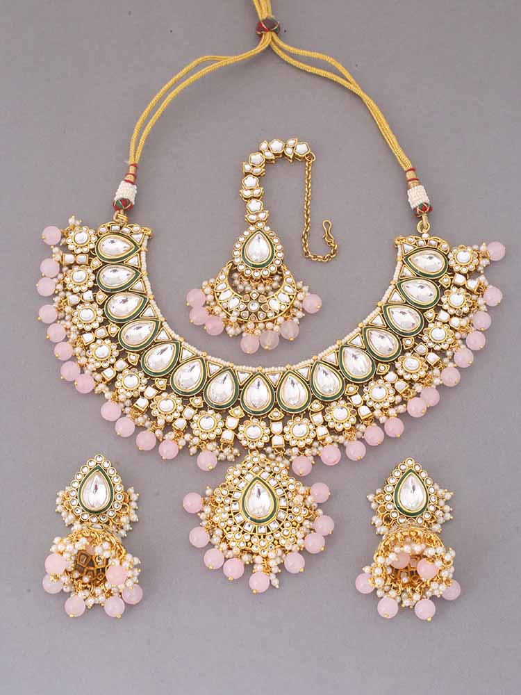 Blush Varuni Kundan Jewellery Set