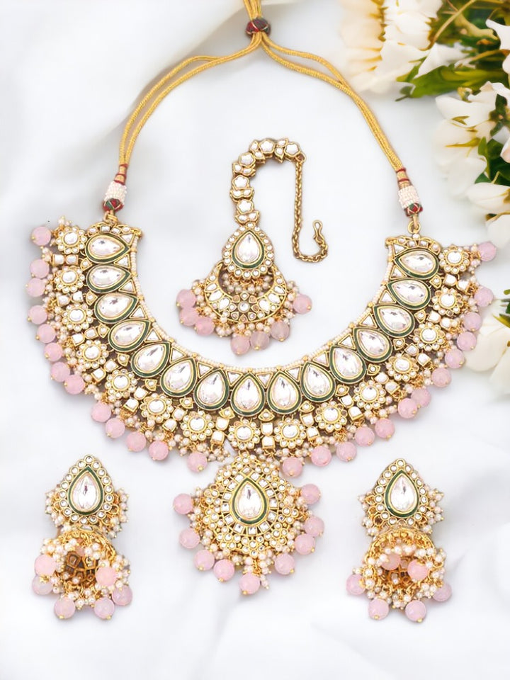 Blush Varuni Kundan Jewellery Set