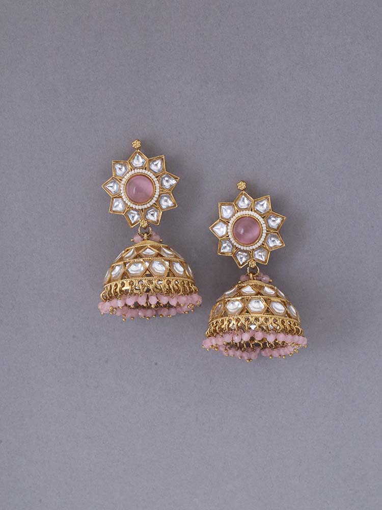 Blush Visha Ethnic Jhumkis