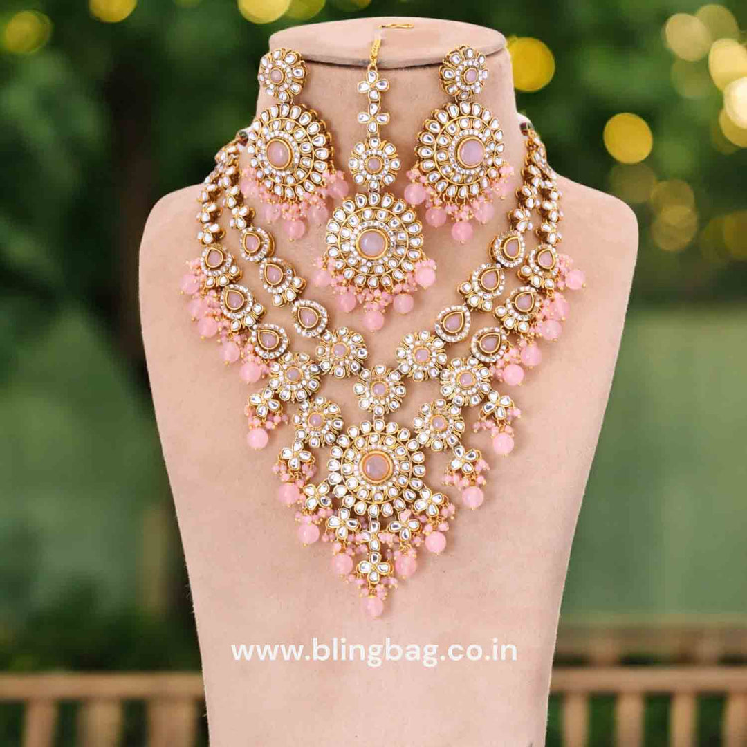 Blush Yunita Kundan Jewellery Set