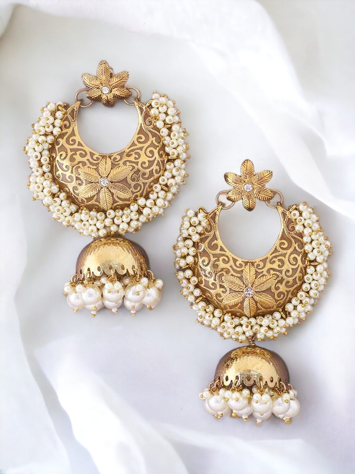 Brown Aakriti Jhumkis