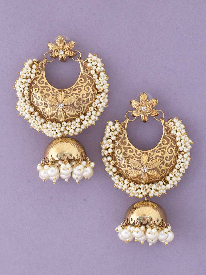 Brown Aakriti Jhumkis