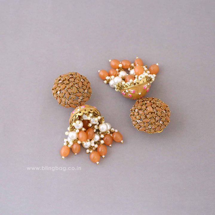 Brown Daliha Jhumkis - EOSS