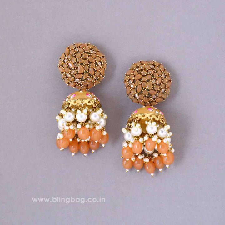 Brown Daliha Jhumkis - EOSS