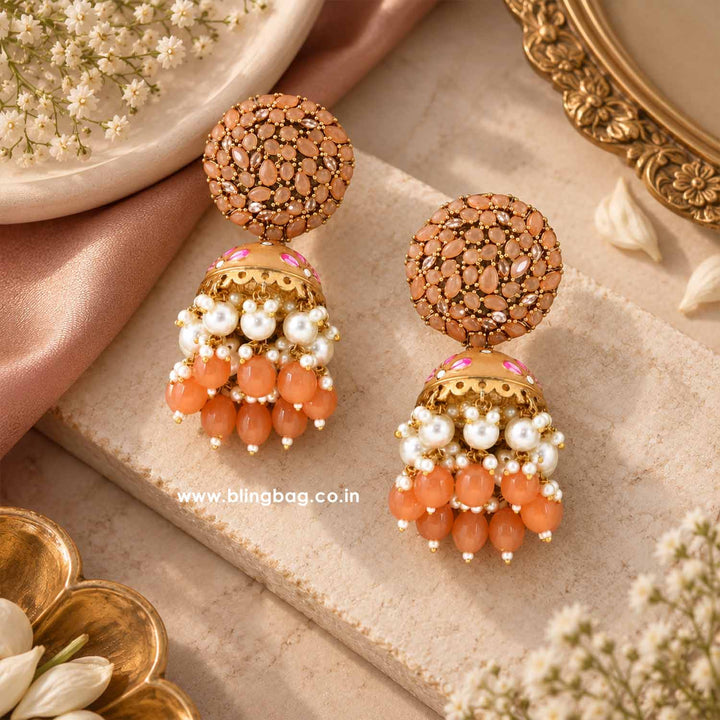 Brown Daliha Jhumkis - EOSS