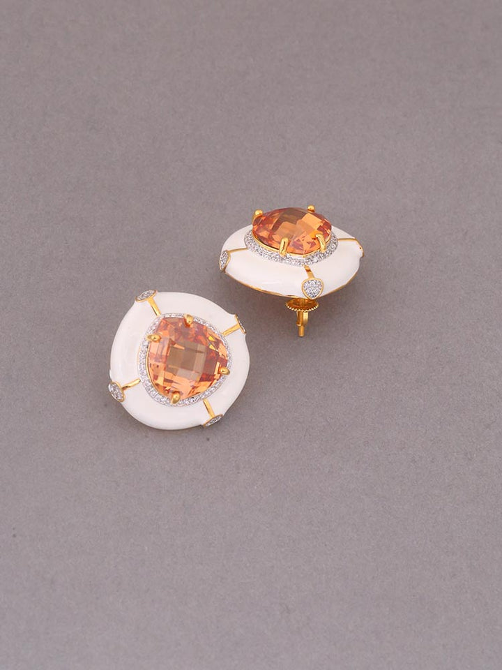 Brown Herbert Zirconia Studs - EOSS