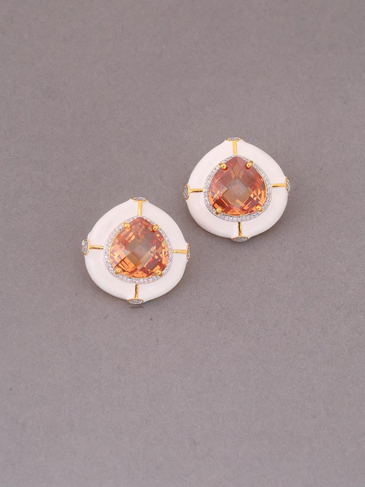 Brown Herbert Zirconia Studs - EOSS