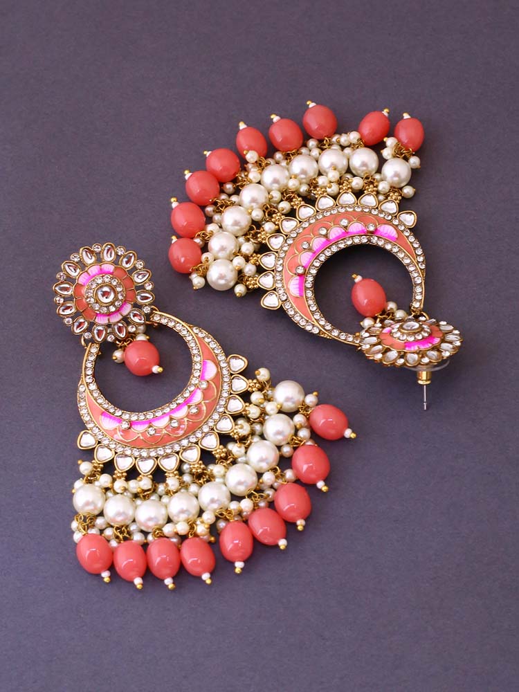 Coral Aanshi Chandbalis