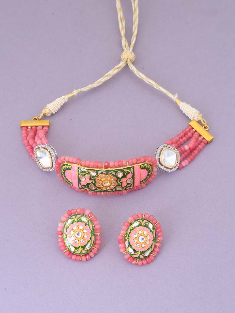 Coral Minnie Jewellery Set