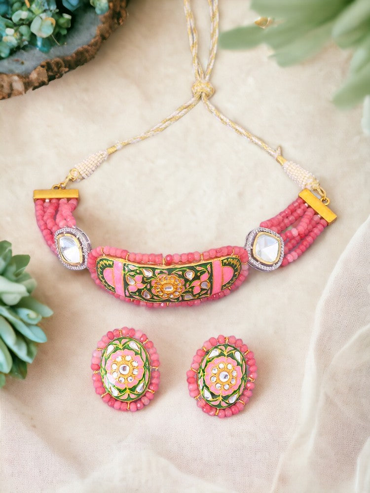 Coral Minnie Jewellery Set