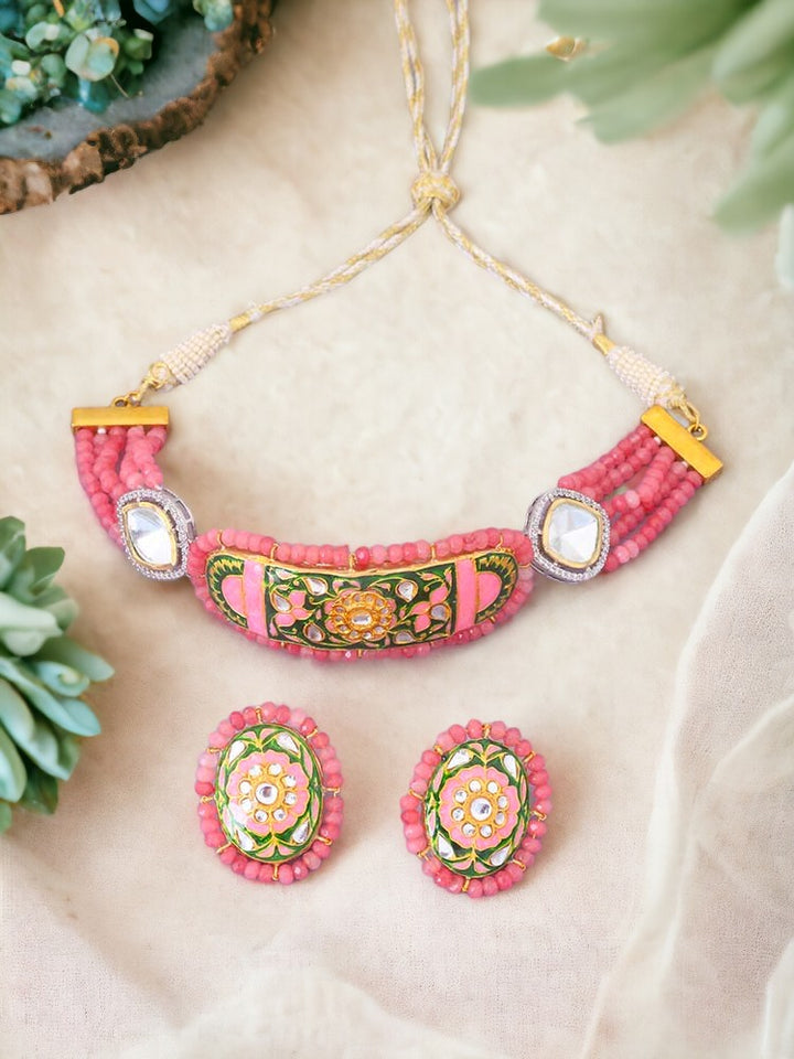 Coral Minnie Jewellery Set