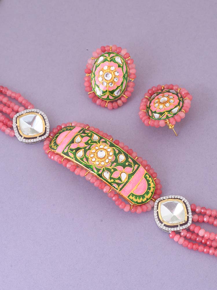 Coral Minnie Jewellery Set