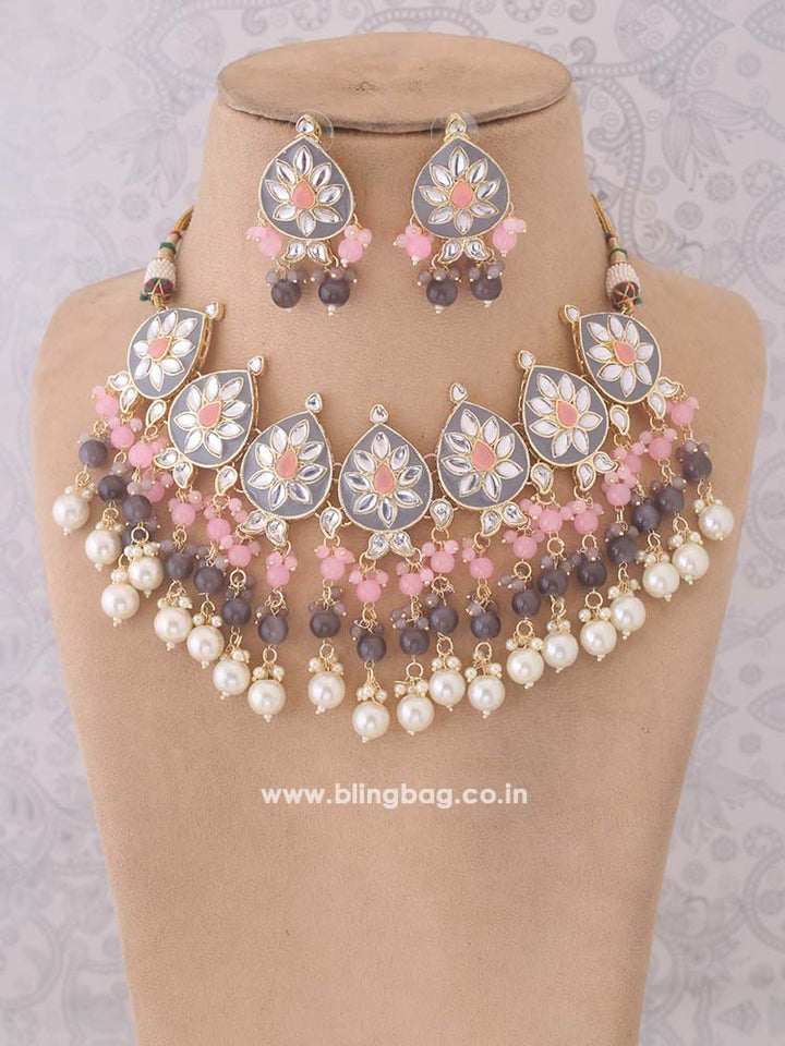 Grey Noori Jewellery Set