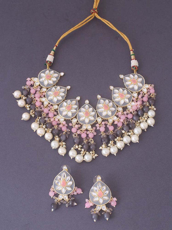 Grey Noori Jewellery Set