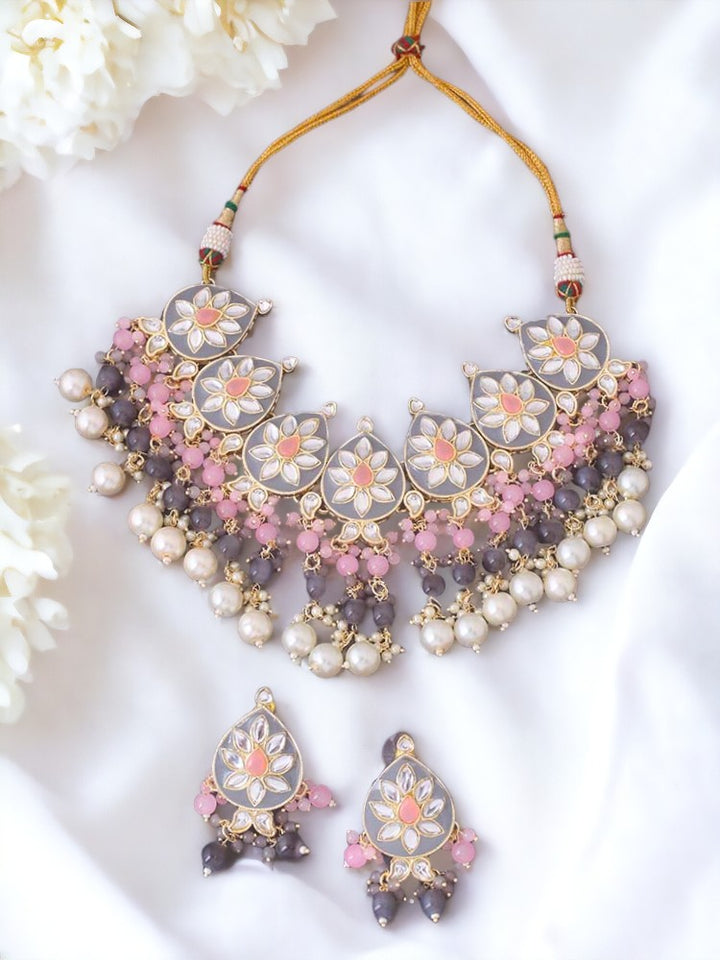 Grey Noori Jewellery Set