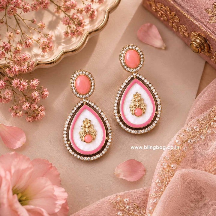 Coral Pritika Danglers