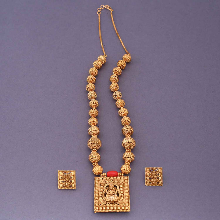 Dharmada Reversible Temple Jewellery Set- New Arrival
