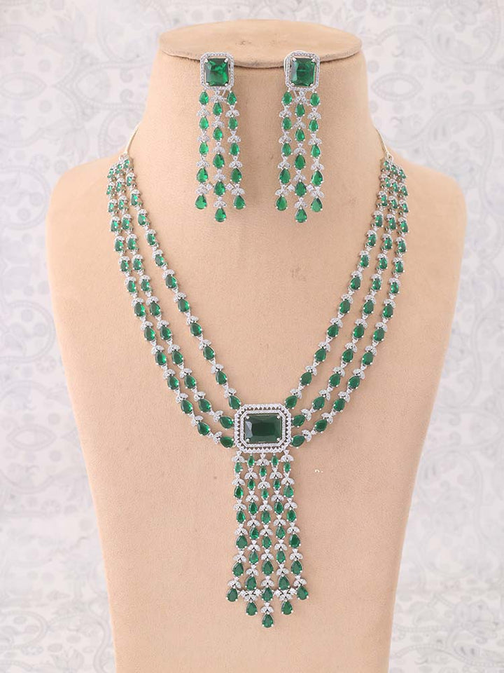 Emerald Saesha Zirconia Jewellery Set