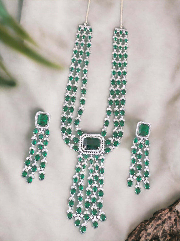 Emerald Saesha Zirconia Jewellery Set