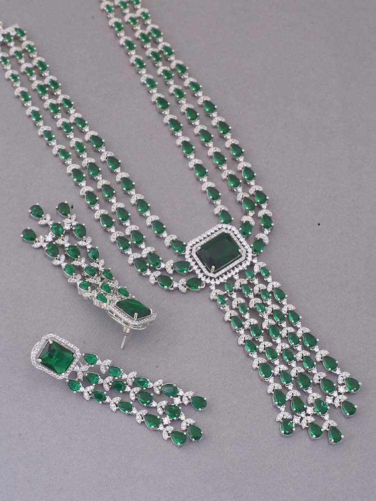 Emerald Saesha Zirconia Jewellery Set