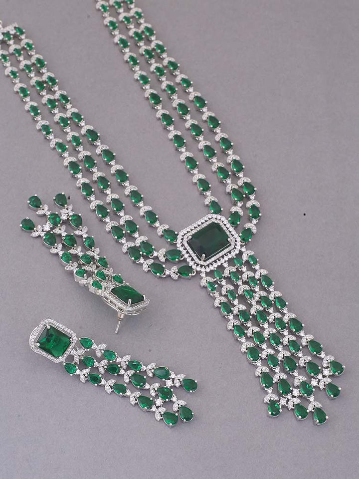 Emerald Saesha Zirconia Jewellery Set