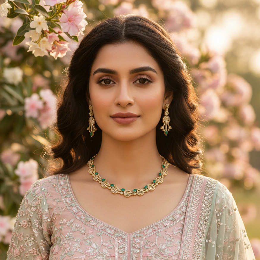 Emerald Clare Victorian Jewellery Set - New Arrival