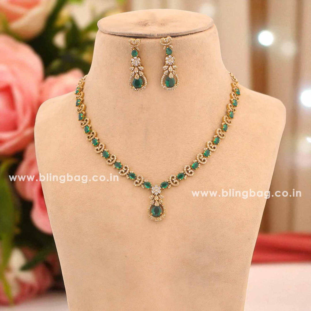 Emerald Aaden Victorian Jewellery Set - New Arrival