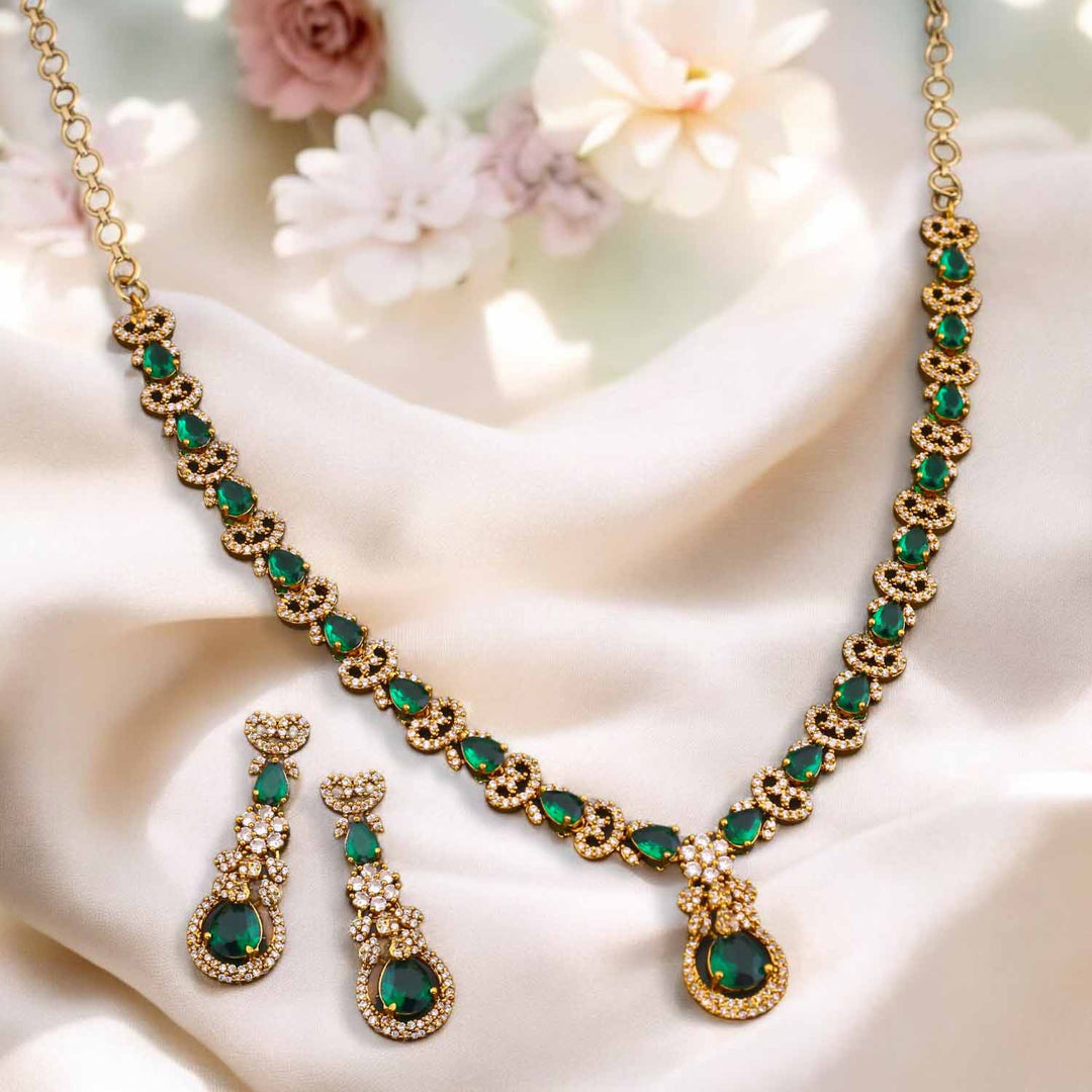 Emerald Aaden Victorian Jewellery Set - New Arrival