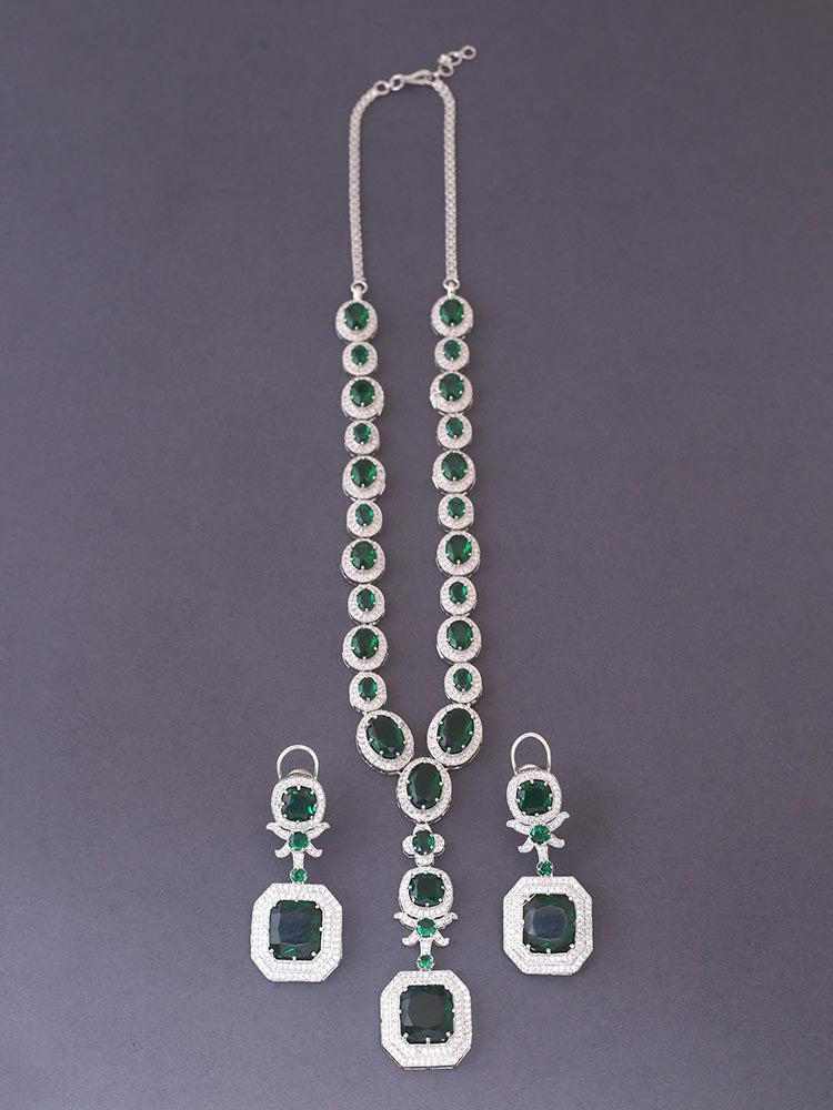 Emerald Aadrian Zirconia Jewellery Set