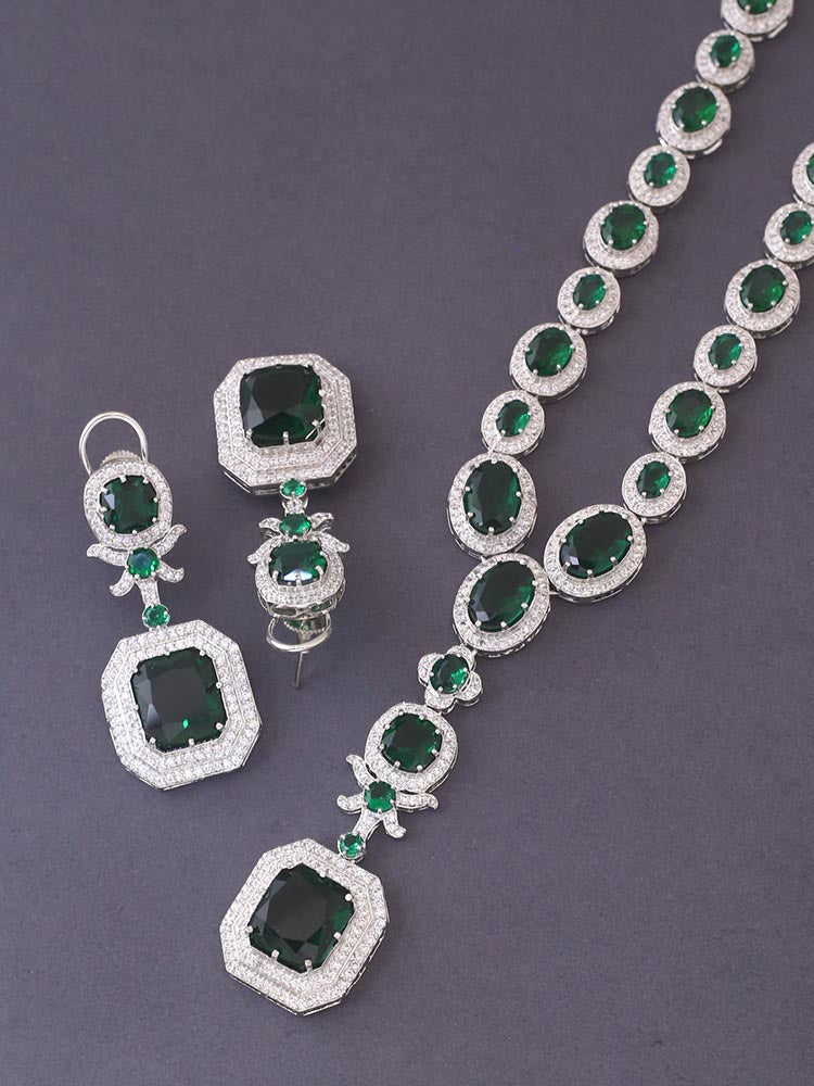 Emerald Aadrian Zirconia Jewellery Set
