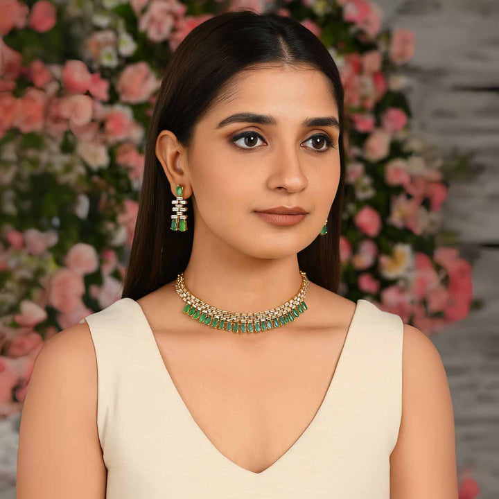 Emerald Aamari Victorian Jewellery Set - New Arrival