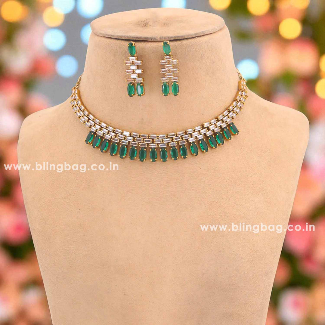 Emerald Aamari Victorian Jewellery Set - New Arrival