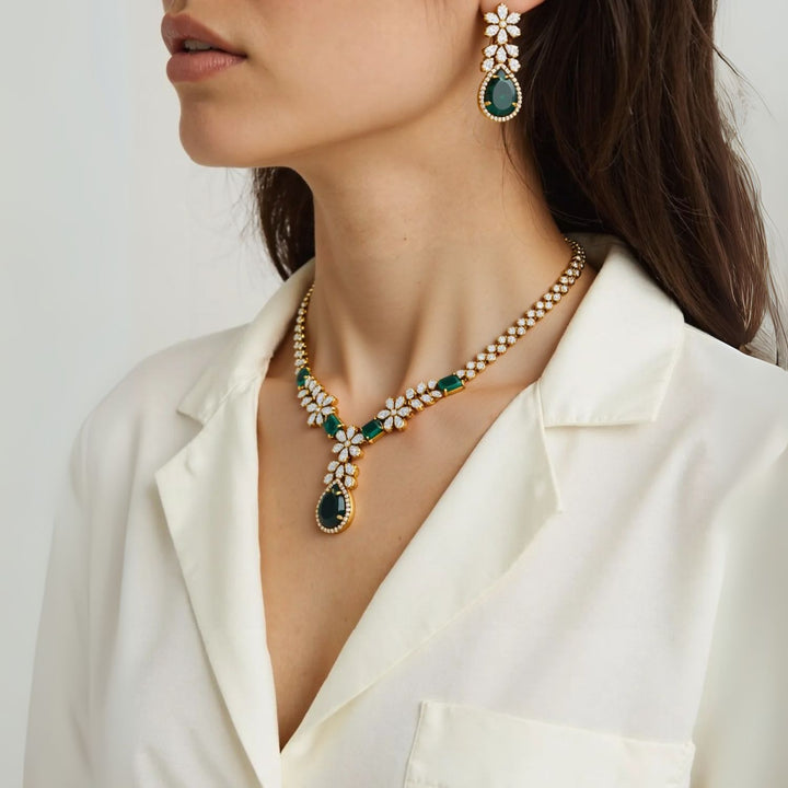 Emerald Aamber Victorian Jewellery Set - New Arrival