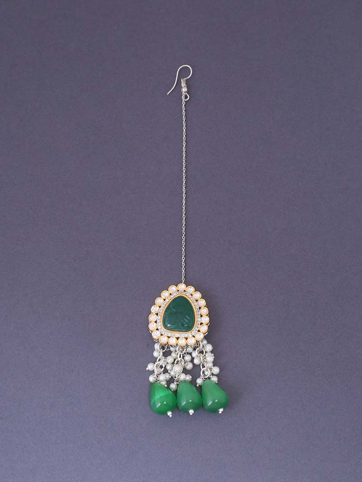 Emerald Aaric Maang Tikka