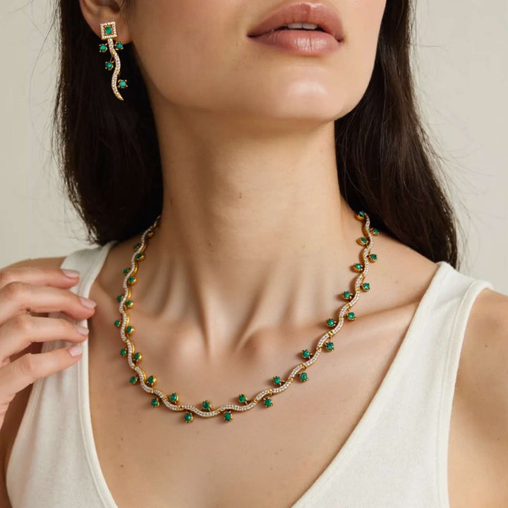 Emerald Aaric Victorian Jewellery Set - New Arrival