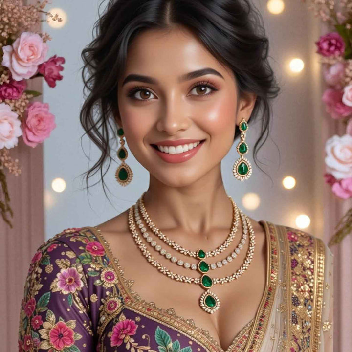 Emerald Aaronn Victorian Jewellery Set - New Arrival