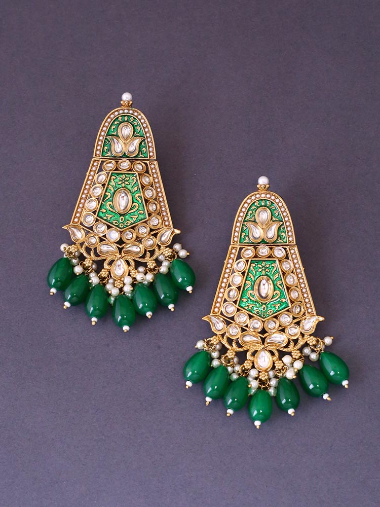 Emerald Aasavari Danglers