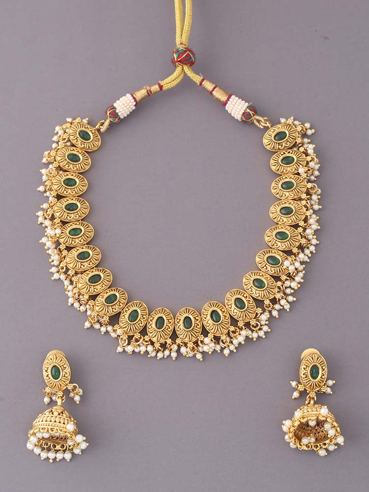 Emerald Aashini Jewellery Set