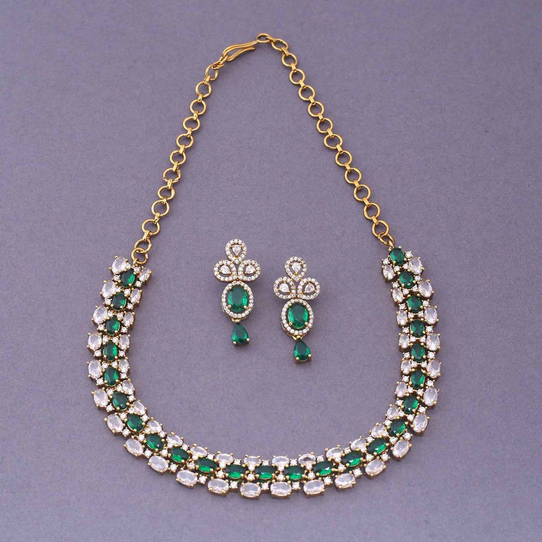 Emerald Aasia Victorian Jewellery Set - New Arrival