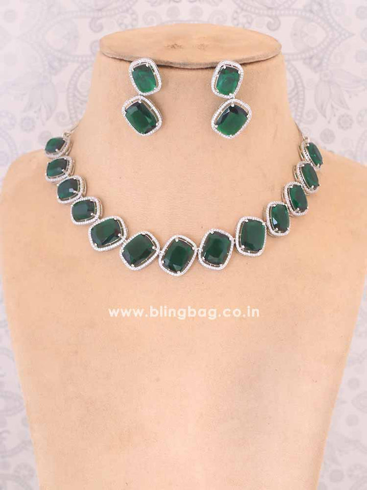 Emerald Abenie Zirconia Jewellery Set