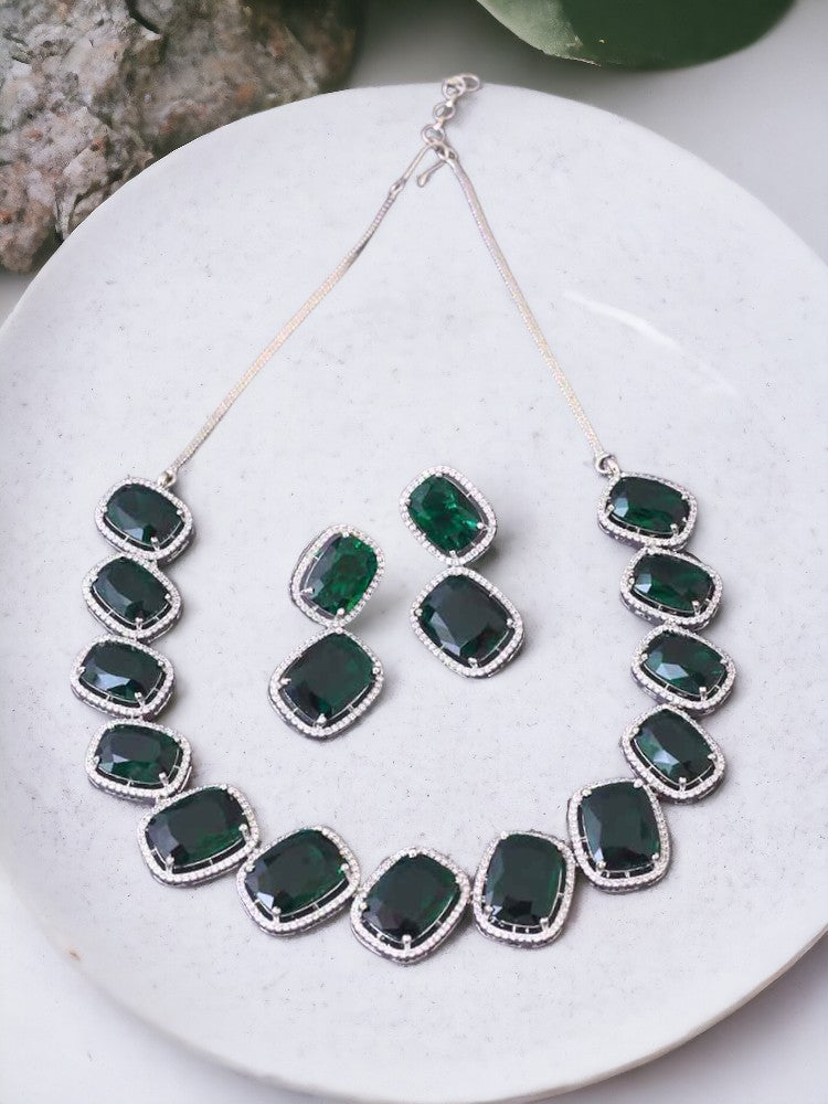 Emerald Abenie Zirconia Jewellery Set