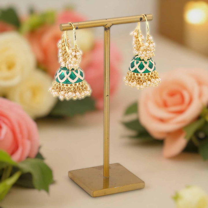 Emerald Abruti Jhumkis