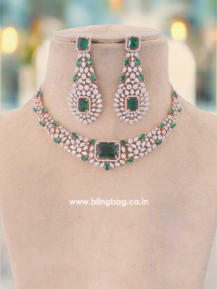 Emerald Adalia Zirconia Jewellery Set