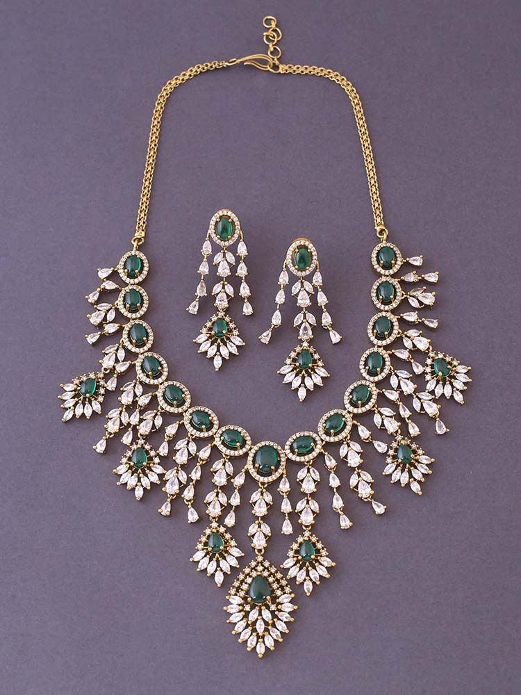 Emerald Adee Zirconia Jewellery Set