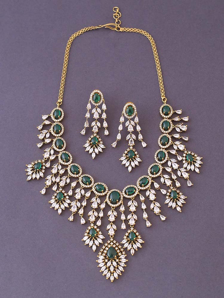 Emerald Adee Zirconia Jewellery Set