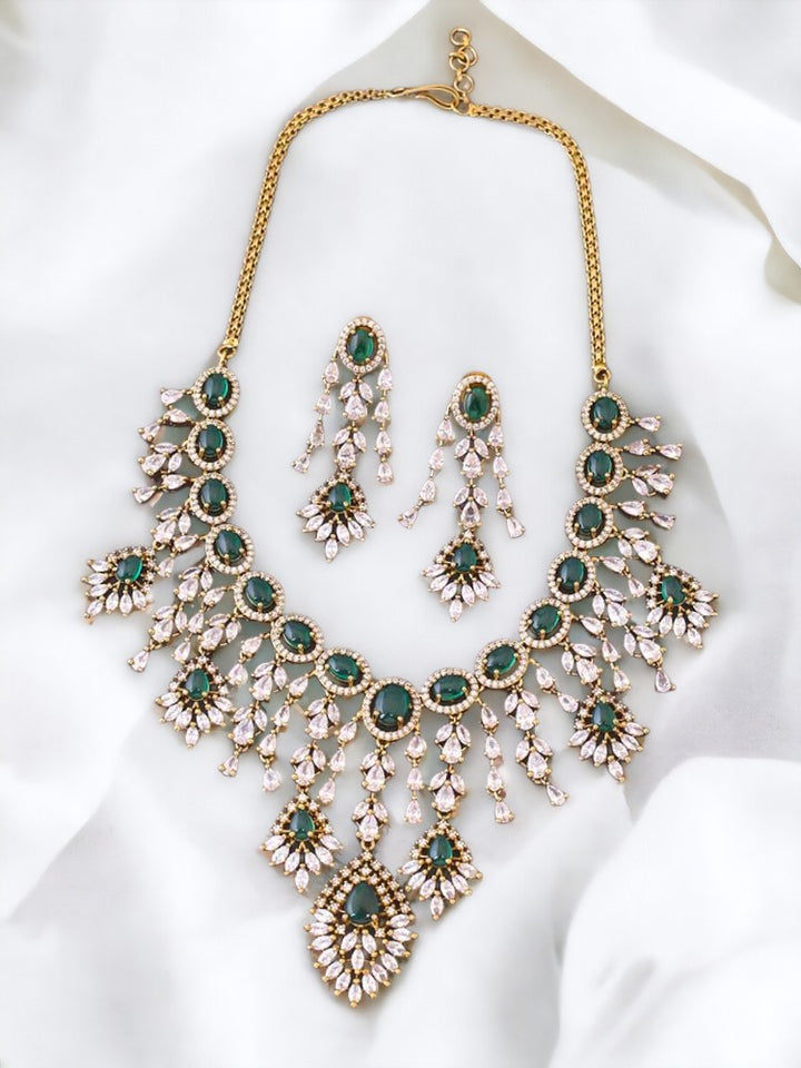 Emerald Adee Zirconia Jewellery Set