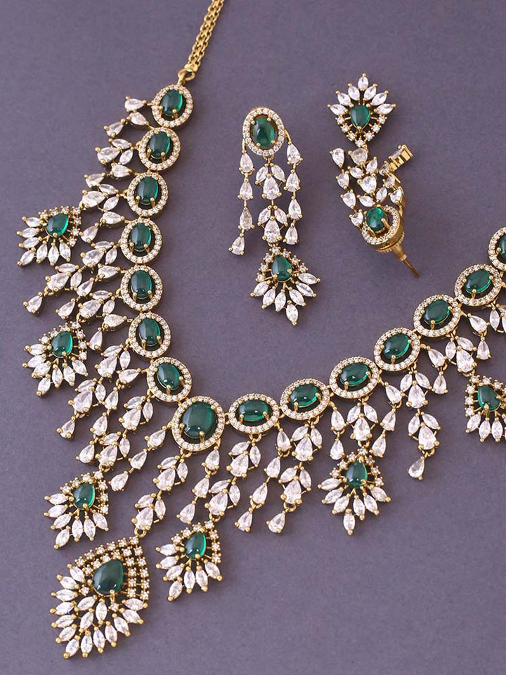 Emerald Adee Zirconia Jewellery Set